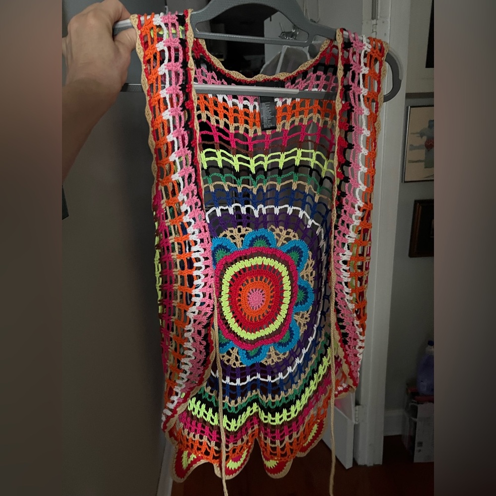 Forever 21 Colorful Crochet Tank Top